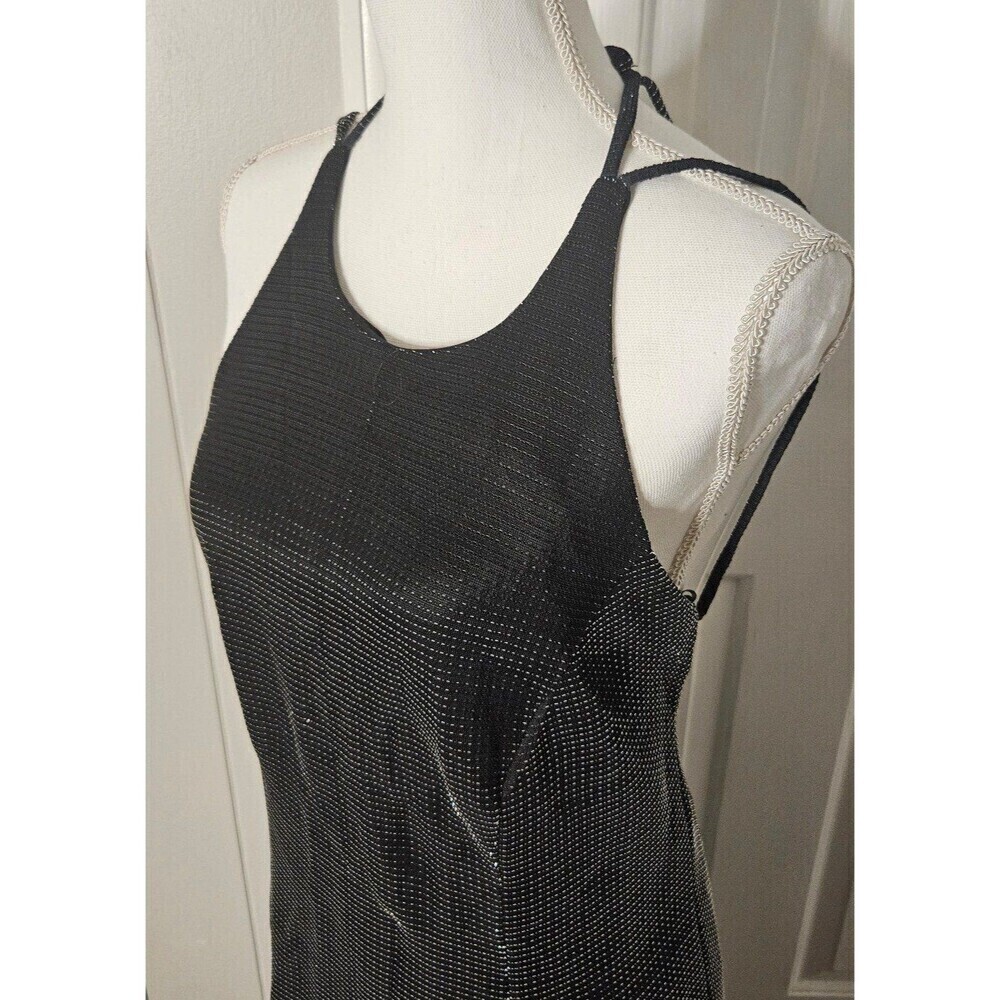 Betsey & Adam Vintage Black Metallic Formal Dress - Picture 5 of 12